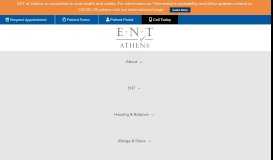 
							         ENT of Athens GA | Ear, Nose and Throat Doctors								  
							    