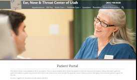
							         ENT Patient Portal - ENT Center of Utah								  
							    