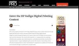 
							         Enter the HP Indigo Digital Printing Contest - CreativePro.com								  
							    