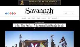 
							         Enter the Portal: A Savannahian Heads South - Savannah Magazine								  
							    