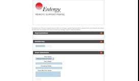 
							         Entergy Remote Support Portal								  
							    