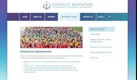 
							         Enterprise Agreements – Catholic Education								  
							    