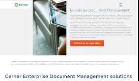 
							         Enterprise Document Management Solutions | Cerner								  
							    