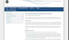 
							         Enterprise External Business Portal - DLA								  
							    