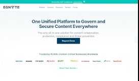 
							         Enterprise File Sharing and Content Governance from Egnyte								  
							    