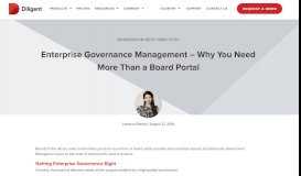 
							         Enterprise Governance Management - Why You Need More Than a ...								  
							    
