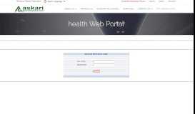 
							         Enterprise Health Web Portal - AGICO - askari general insurance co.ltd								  
							    