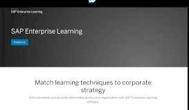 
							         Enterprise Learning Management | Training & Education | SAP								  
							    
