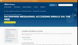 
							         Enterprise Messaging: Accessing Emails via the Web | UCLA ...								  
							    