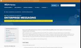 
							         Enterprise Messaging | UCLA IT Services								  
							    