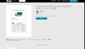 
							         enterprise Military Housing Why eMH? - Join PHMA! - Yumpu								  
							    