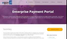 
							         Enterprise Payment Portal / eGov Strategies								  
							    