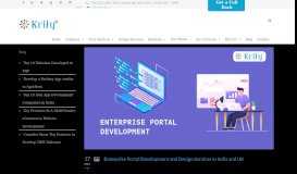 
							         Enterprise Portal Development and Design Services in India and UK ...								  
							    