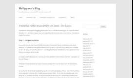 
							         Enterprise Portal development (AX 2009) – the basics | Philippsen's ...								  
							    