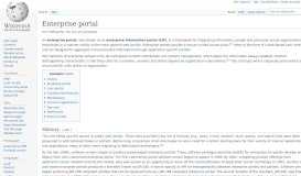 
							         Enterprise portal - Wikipedia								  
							    