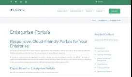 
							         Enterprise Portals | Unicon, Inc.								  
							    