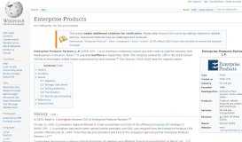 
							         Enterprise Products - Wikipedia								  
							    