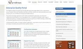 
							         Enterprise Quality Portal - Predisys								  
							    