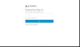 
							         Enterprise Sign In - Autodesk Account								  
							    