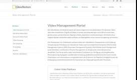 
							         Enterprise Video Portal - Secure Enterprise Video Management								  
							    