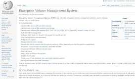 
							         Enterprise Volume Management System - Wikipedia								  
							    