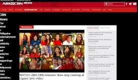 
							         Entertainment | ABS-CBN News								  
							    