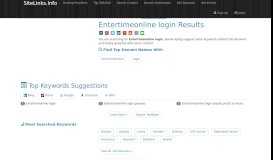 
							         Entertimeonline login Results For Websites Listing								  
							    