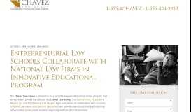 
							         Entrepreneurial Law Schools Collaborate with National Law Firms in ...								  
							    