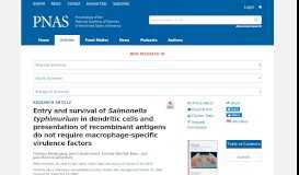 
							         Entry and survival of Salmonella typhimurium in dendritic cells and ...								  
							    