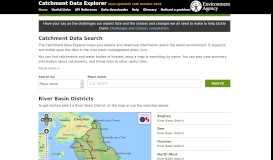 
							         Environment Agency - Catchment Data Explorer								  
							    