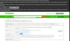 
							         Environment Agency Jobs, Vacancies & Careers - totaljobs								  
							    