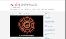 
							         Environment & Society Portal | EADH - The European Association for ...								  
							    