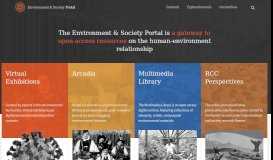
							         Environment & Society Portal								  
							    
