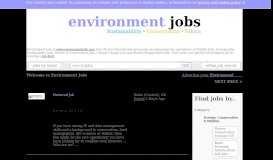 
							         Environmental and Green Jobs Worldwide - EnvironmentJobs.com								  
							    
