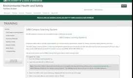 
							         Environmental Health and Safety - UAB Learning System - UAB								  
							    