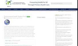 
							         Environmental Health Student Portal - International Institute For ...								  
							    