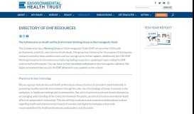 
							         Environmental Health Trust Directory of EMF Resources ...								  
							    