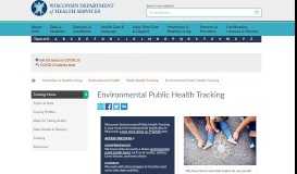 
							         Environmental Public Health Tracking | Wisconsin Department of ...								  
							    