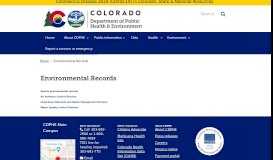 
							         Environmental Records | Department of Public Health and ...								  
							    