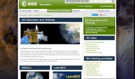 
							         EO Education and Training Home - Earth Online - ESA								  
							    