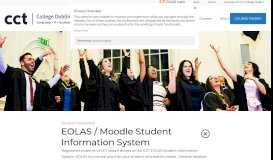 
							         EOLAS / Moodle Student Information System | CCT College ...								  
							    