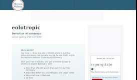 
							         Eolotropic | Definition of Eolotropic by Merriam-Webster								  
							    