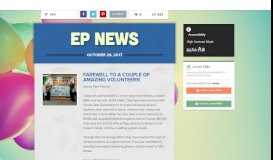 
							         EP NEWS | Smore Newsletters for Education								  
							    