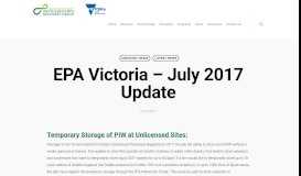 
							         EPA Victoria - July 2017 update - Grampians Central West Waste and ...								  
							    