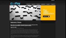 
							         ePay Management Credit Card Processing - News								  
							    