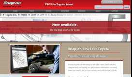 
							         EPC 5 for Toyota: About | Snap-on Business Solutions								  
							    