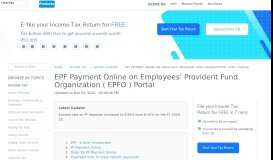 
							         EPF Payment Online - How to Pay PF / Provident Fund on EPFO Portal?								  
							    