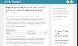 
							         EPFO Kerala EPF Balance Check with UAN EPF Account Details ...								  
							    