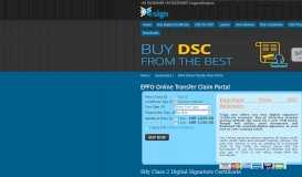 
							         EPFO Online Transfer Claim Portal - Digital Signature								  
							    