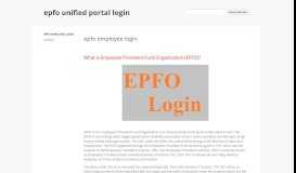 
							         epfo unified portal login - Google Sites								  
							    